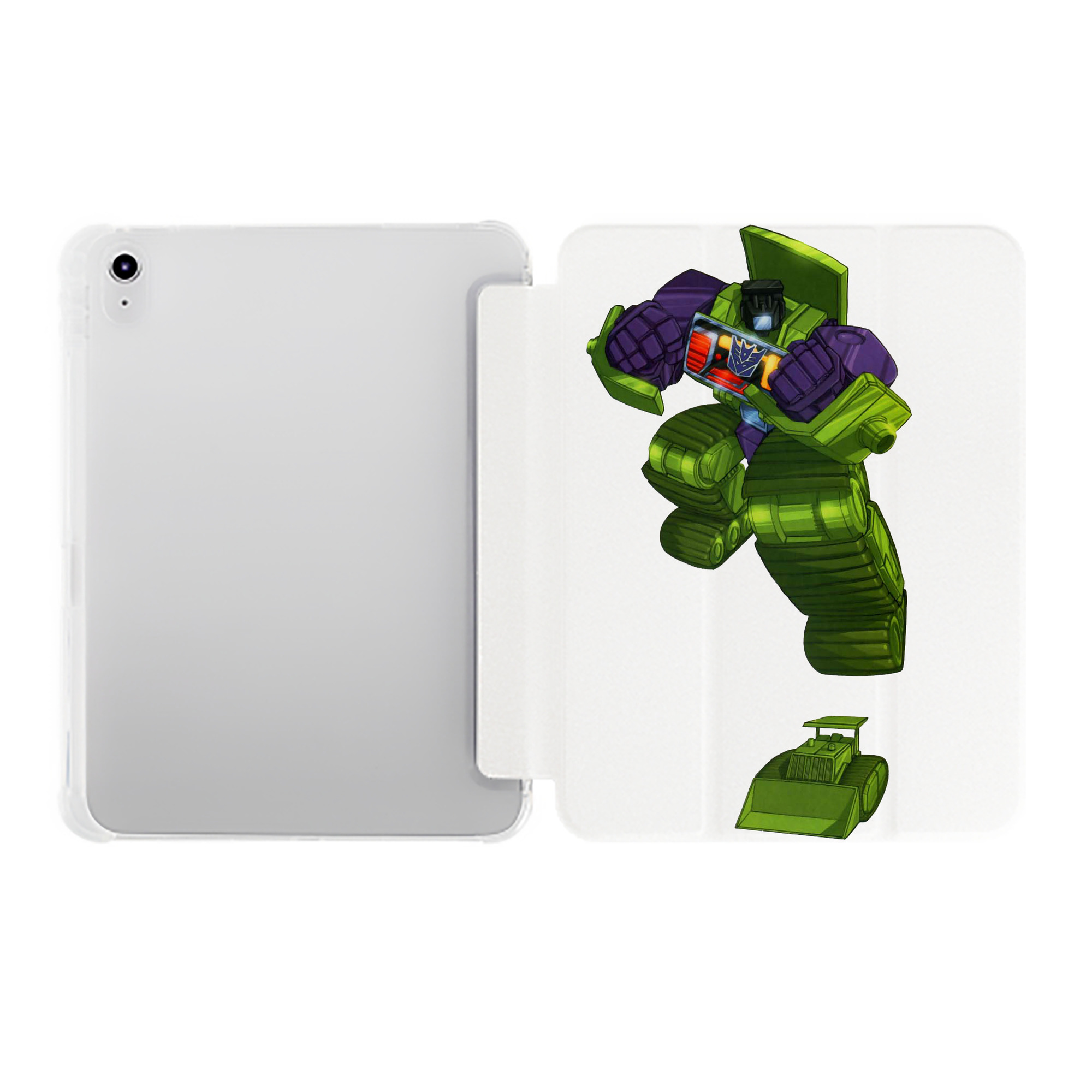 （画像用）  IPad ケース ペン収納付き 三つ折りスタンド PUレザー×シリコン 対応機種9.5/10.5/10.9インチ